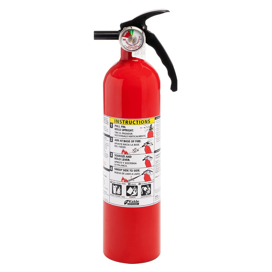 fire extinguisher mounting height 