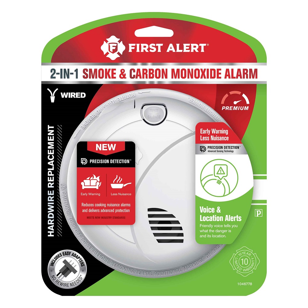 first alert smoke alarm flashing red