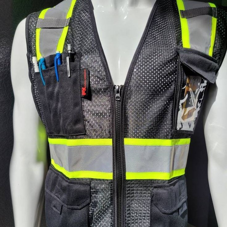 black safety vest