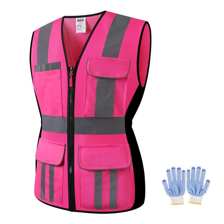 pink safety vest