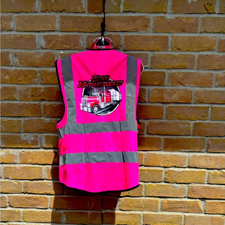 pink safety vest
