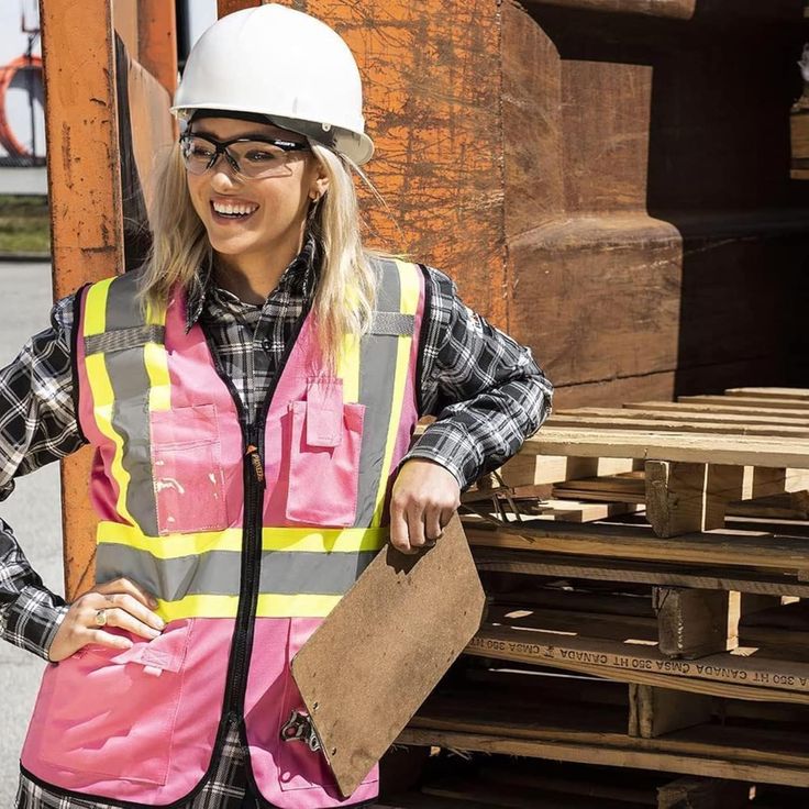 pink safety vest