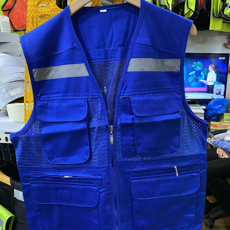 blue safety vest