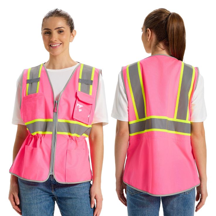 pink safety vest