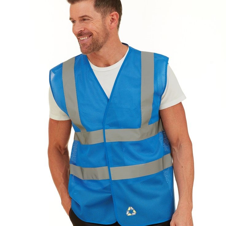 blue safety vest