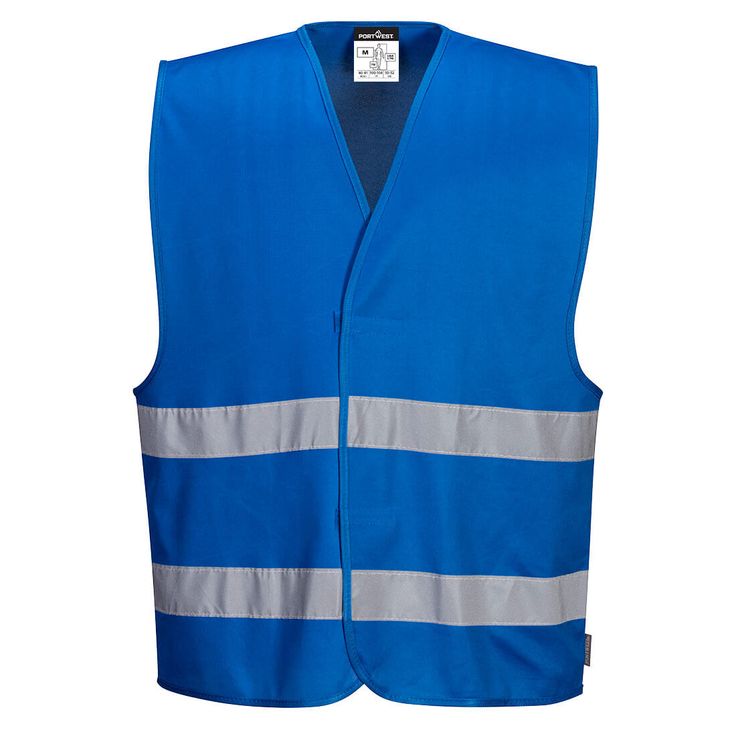 blue safety vest