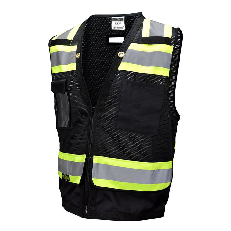 black safety vest