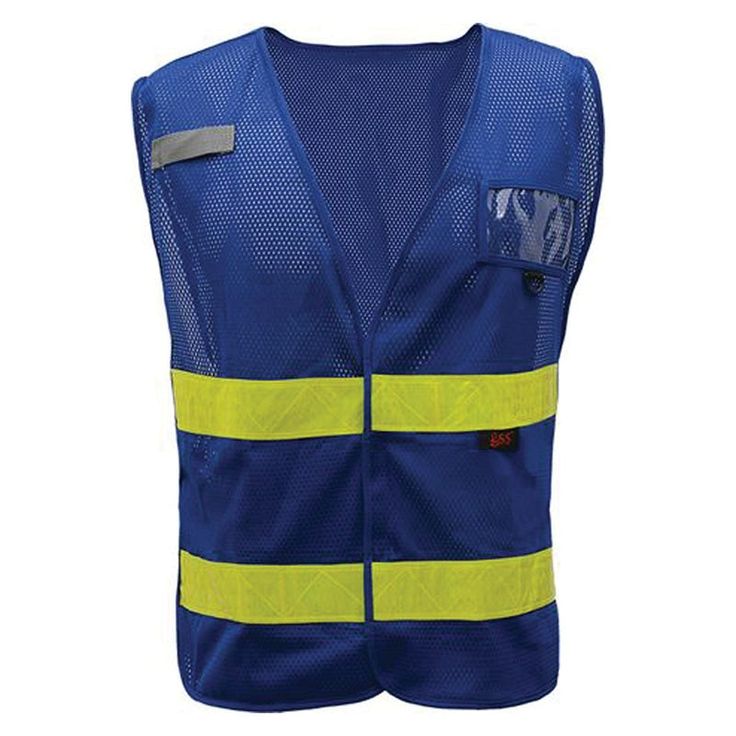 blue safety vest