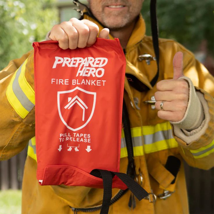 prepared hero fire blanket